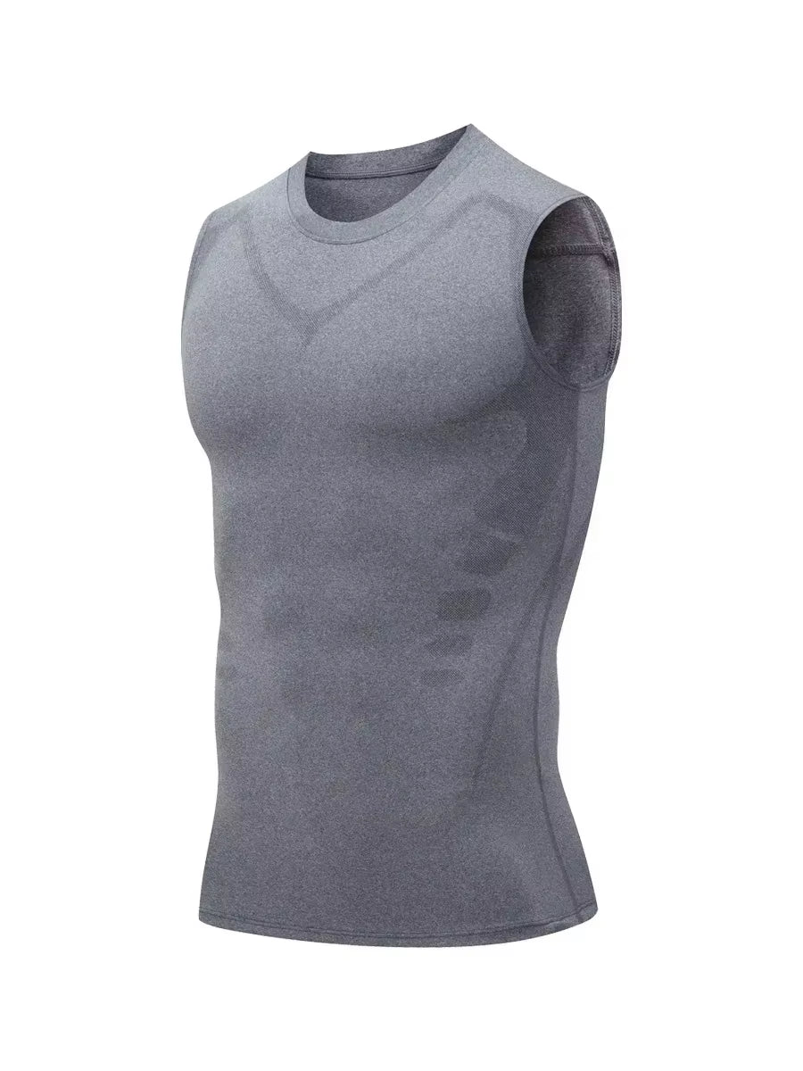 SculptPro™ – Men's Ionic Slimming Compression Vest