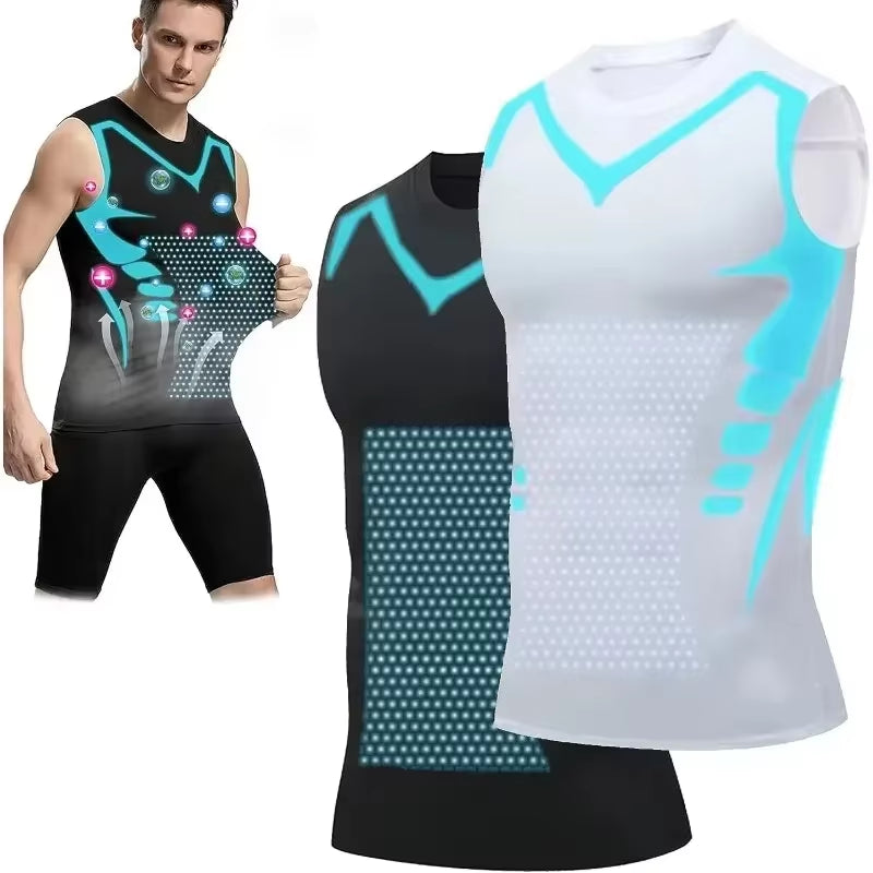 SculptPro™ – Men's Ionic Slimming Compression Vest