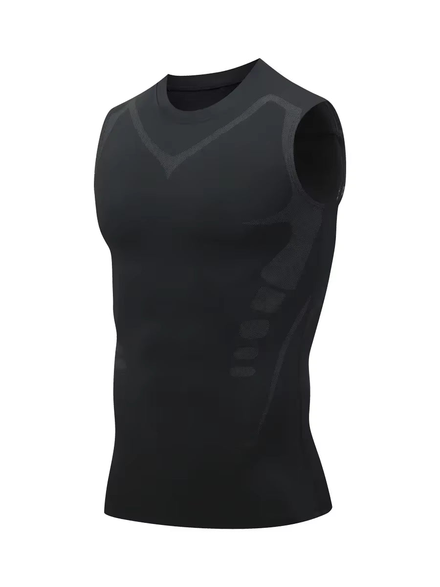 SculptPro™ – Men's Ionic Slimming Compression Vest